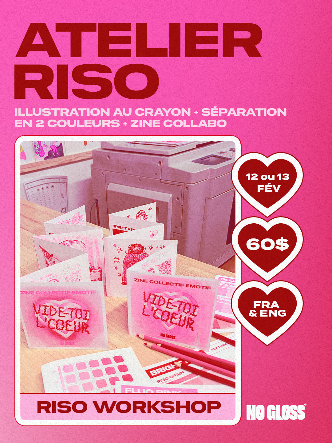 February 12th - Valentines Riso Zine workshop